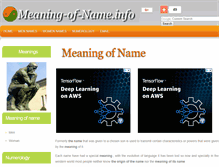 Tablet Screenshot of meaning-of-name.info